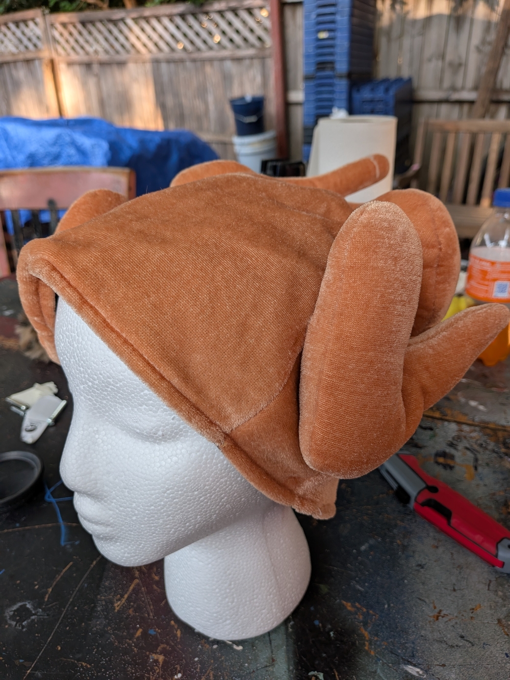 Kids Plush Turkey Hat - Brown
